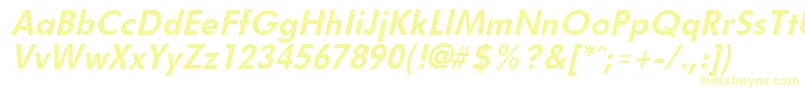 FuturistBoldItalic Font – Yellow Fonts