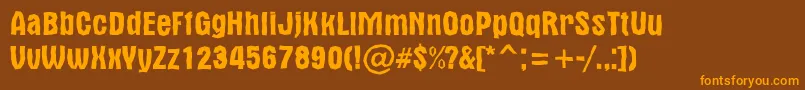 En savoir plus sur la police AAlternabrk Police AAlternabrk – polices orange sur fond brun