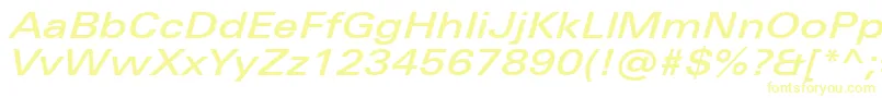 UniversNextProMediumExtendedItalic Font – Yellow Fonts