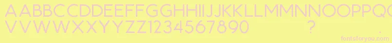 RoyalCrescentDemo Font – Pink Fonts on Yellow Background