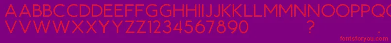 RoyalCrescentDemo Font – Red Fonts on Purple Background