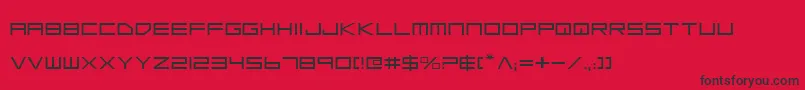 フォントLgse – 赤い背景に黒い文字