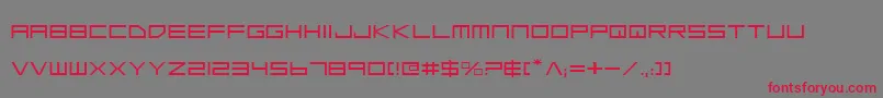 フォントLgse – 赤い文字の灰色の背景