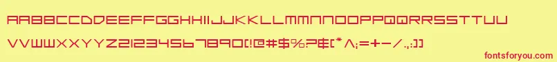 Lgse Font – Red Fonts on Yellow Background