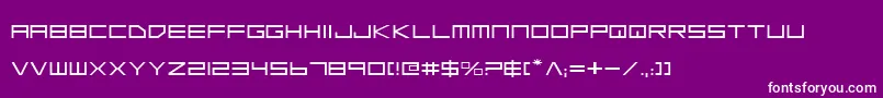 フォントLgse – 紫の背景に白い文字