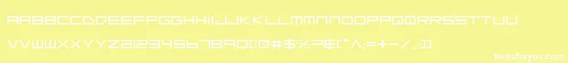 フォントLgse – 黄色い背景に白い文字