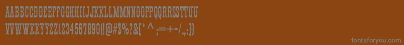 Thunderbirdフォントについての詳細 フォントThunderbird – 茶色の背景に灰色の文字