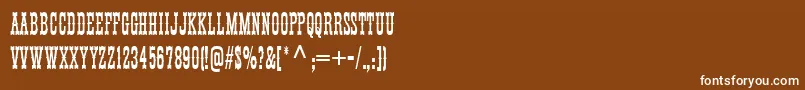 フォントThunderbird – 茶色の背景に白い文字