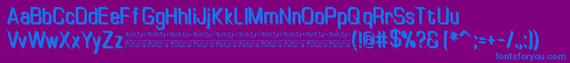 fuente TinyplateBoldDemo – Fuentes Azules Sobre Fondo Morado