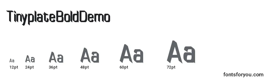 TinyplateBoldDemo Font Sizes