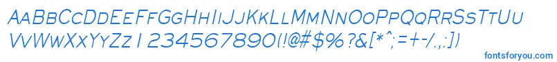 EyechartcondensedItalic Font – Blue Fonts