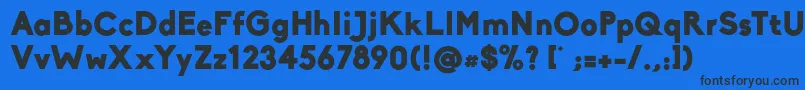 BikoBlack Font – Black Fonts on Blue Background