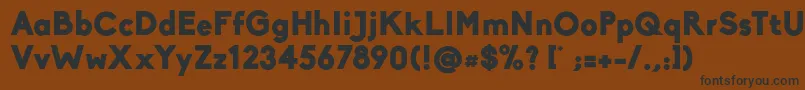 BikoBlack Font – Black Fonts on Brown Background