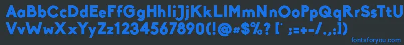 BikoBlack Font – Blue Fonts on Black Background