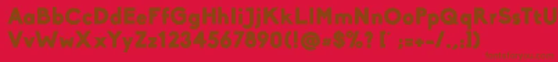 BikoBlack Font – Brown Fonts on Red Background