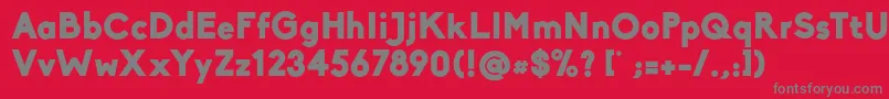 BikoBlack Font – Gray Fonts on Red Background