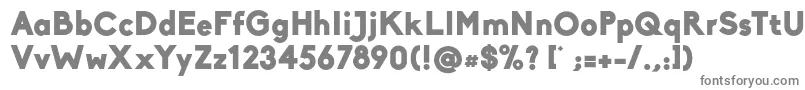 Шрифт BikoBlack – серые шрифты на белом фоне