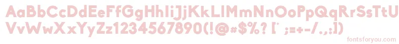 BikoBlack Font – Pink Fonts on White Background