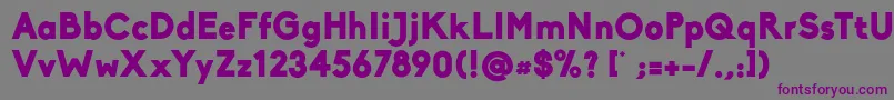 BikoBlack Font – Purple Fonts on Gray Background