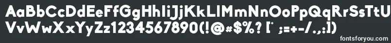 BikoBlack-fontti – valkoiset fontit