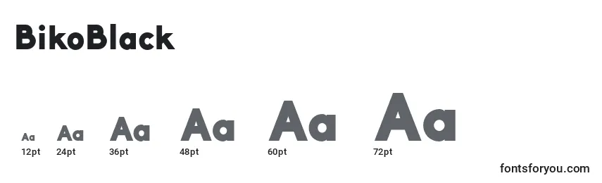 BikoBlack Font Sizes