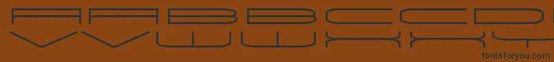 Шрифт UnivoxRegular – чёрные шрифты на коричневом фоне