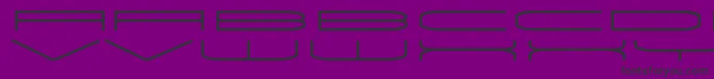 UnivoxRegular-Schriftart – Schwarze Schriften auf violettem Hintergrund