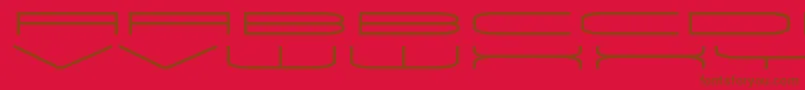 fuente UnivoxRegular – Fuentes Marrones Sobre Fondo Rojo