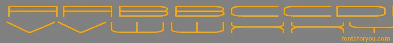 UnivoxRegular Font – Orange Fonts on Gray Background