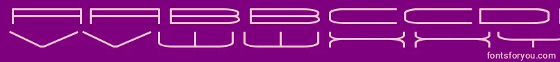 UnivoxRegular Font – Pink Fonts on Purple Background