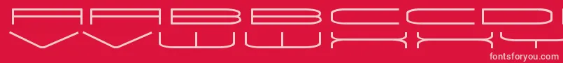 UnivoxRegular Font – Pink Fonts on Red Background