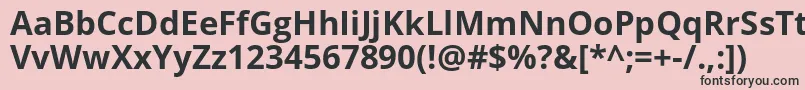 Шрифт Opensans ffy – чёрные шрифты на розовом фоне