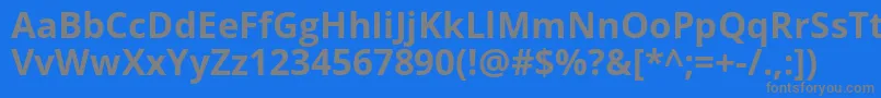 Opensans ffy Font – Gray Fonts on Blue Background