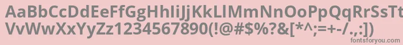 Opensans ffy Font – Gray Fonts on Pink Background