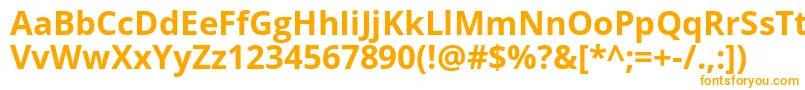 Opensans ffy Font – Orange Fonts on White Background
