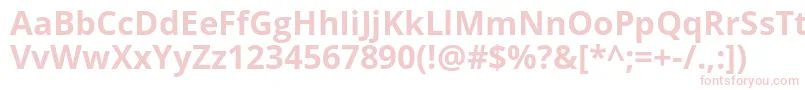 Opensans ffy Font – Pink Fonts on White Background