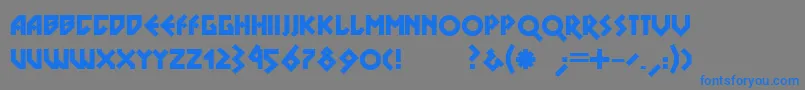 Dsnovablack-Schriftart – Blaue Schriften auf grauem Hintergrund