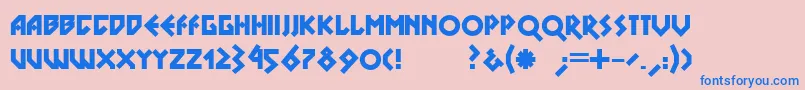 Dsnovablack Font – Blue Fonts on Pink Background