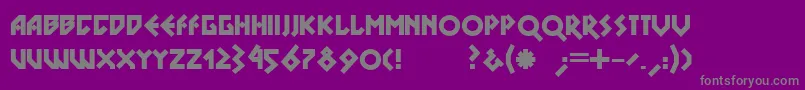 Dsnovablack Font – Gray Fonts on Purple Background