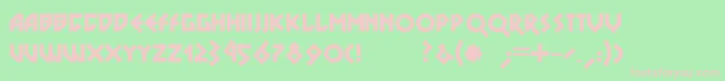 Dsnovablack Font – Pink Fonts on Green Background