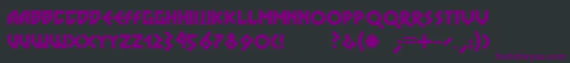 Dsnovablack Font – Purple Fonts on Black Background