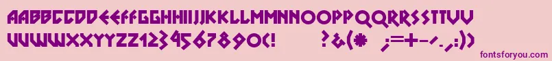 Dsnovablack Font – Purple Fonts on Pink Background