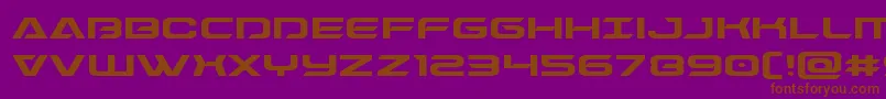 Police Dameronexpand – polices brunes sur fond violet