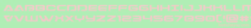 Dameronexpand Font – Pink Fonts on Green Background