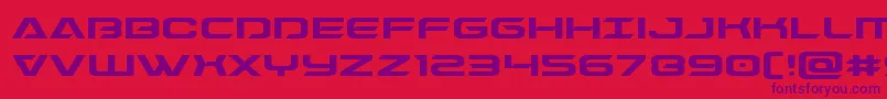 Dameronexpand Font – Purple Fonts on Red Background