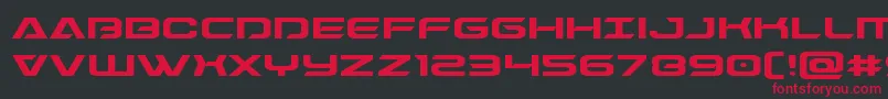 Dameronexpand Font – Red Fonts on Black Background