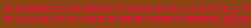 Dameronexpand Font – Red Fonts on Brown Background