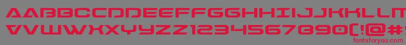 Dameronexpand Font – Red Fonts on Gray Background