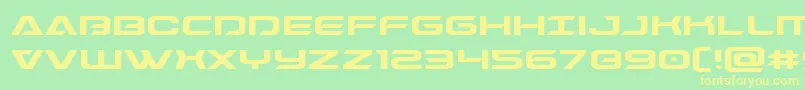 Dameronexpand Font – Yellow Fonts on Green Background