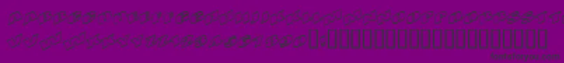 Kometenmelodie1 Font – Black Fonts on Purple Background